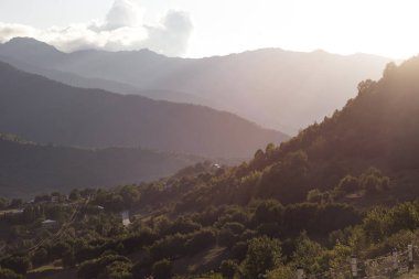 Svaneti, Gürcistan 'ın dağ manzaraları