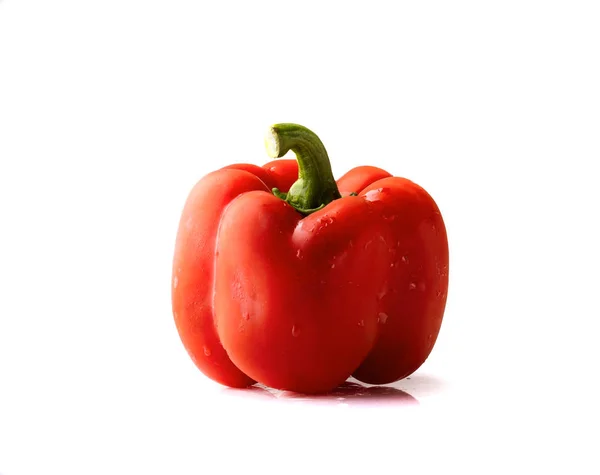 Sweet Pepper White Background Isolated Stock Picture