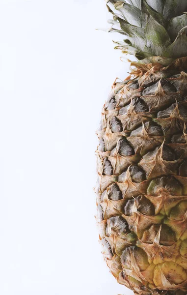 Ripe Pineapple Shot White Background — Stock Photo, Image