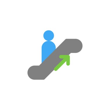 escalator icon for public sign. vector EPS10 Illustration