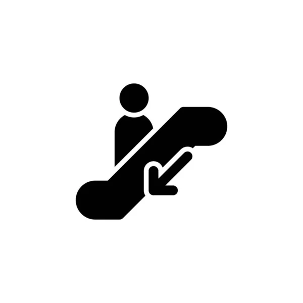 Escalator icon for public sign. vector EPS10 Illustration — 图库矢量图片