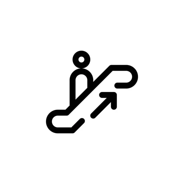 Icône escalator pour signe public. vecteur EPS10 Illustration — Image vectorielle