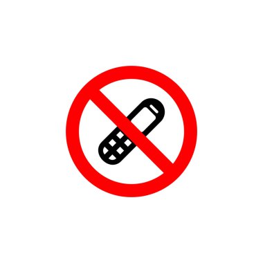 no mobile phones for public information sign vector EPS10 illustration