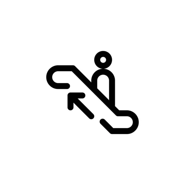 Escalator icon for public sign. vector EPS10 Illustration — Stock vektor