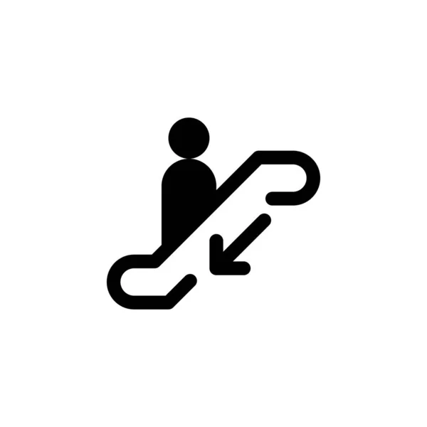 Rolltreppen-Symbol für öffentliche Schilder. Vektor Eps10 Illustration — Stockvektor