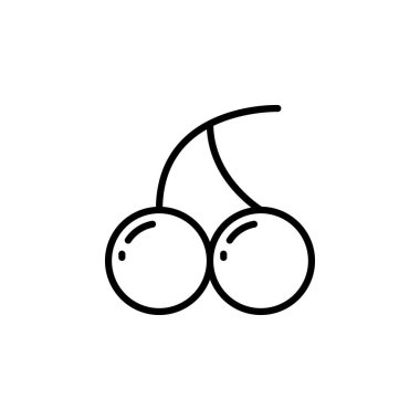 Meyve ve sebze ikonlarının kiraz simgesi