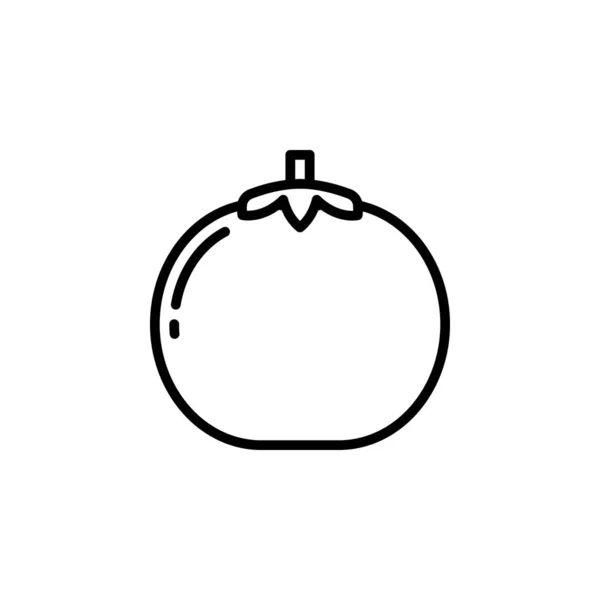 Tomat Ikon Del Frukt Och Grönsaker Ikoner — Stock vektor