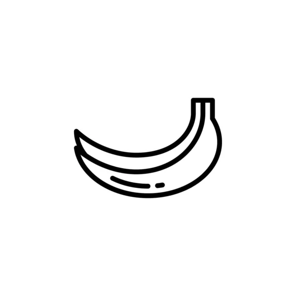 Banana Icon Part Fruit Vegetable Icons — Stock Vector