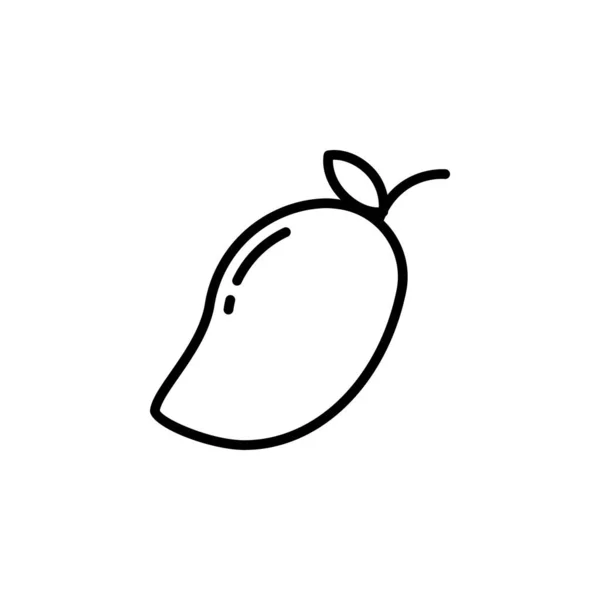 Mango Symbol Teil Der Obst Und Gemüse Symbole — Stockvektor
