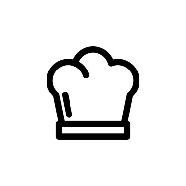 Şef Şapka simgesi EPS10 izole vektörü