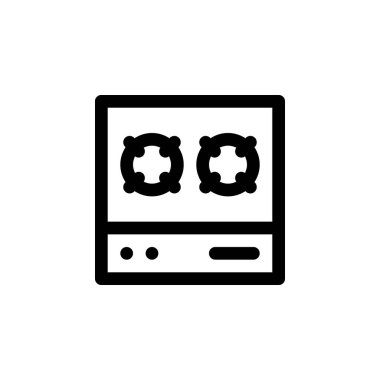 soba simgesi izole edilmiş vektör EPS10