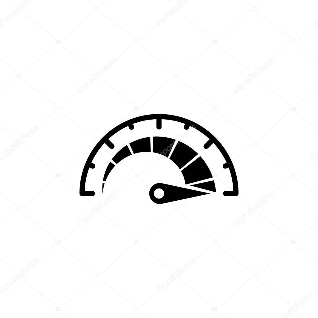 speedometer vector. speed vector isolated 