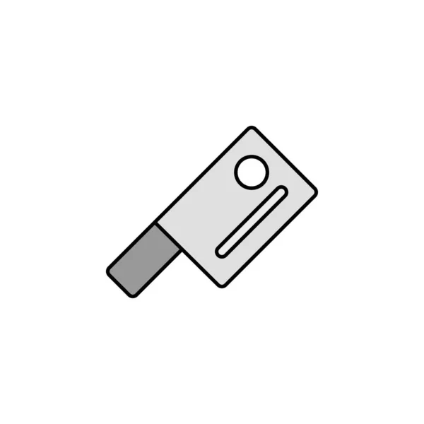 Butcher Knife Icon Vector Any Purposes — Stock Vector