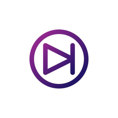 Sonraki parça simge vektörü. çokluortam oynatıcı arayüz düğmesi ve herhangi bir amaç için mükemmel