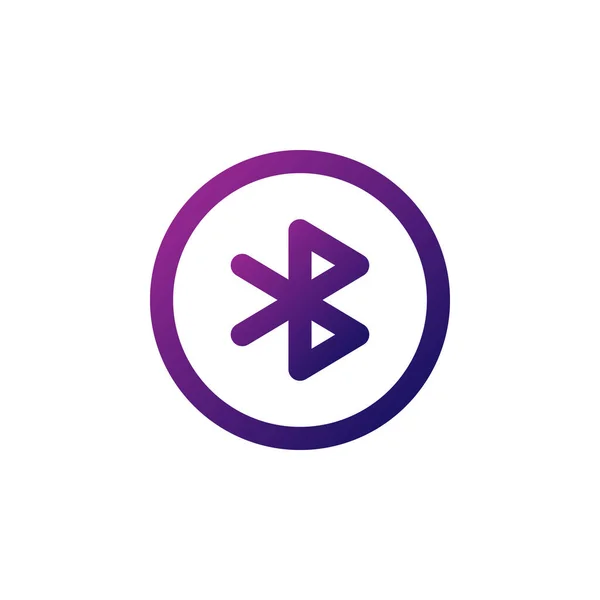 Vetor Ícone Bluetooth Perfeito Para Botão Interface Jogador Multimídia Quaisquer — Vetor de Stock