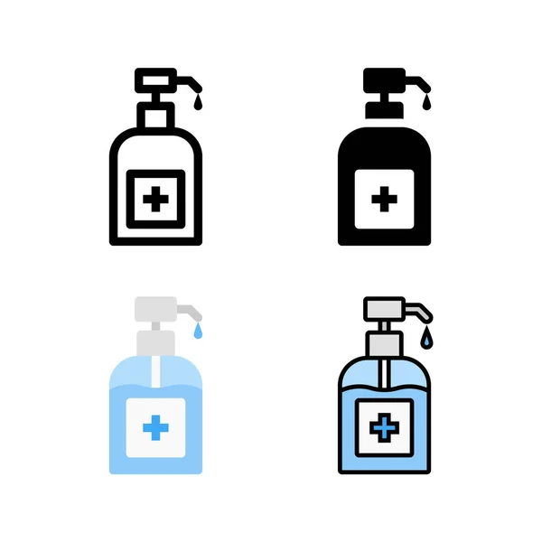 Hand Sanitizer Pump Fles Pictogram Vector Voor Elk Doel — Stockvector