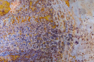 Metal bir sayfasına pas