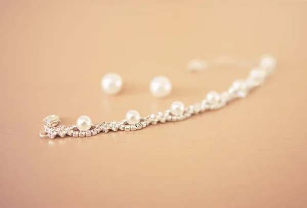 Pearl Decoration Selective Focus — Stock Photo, Image