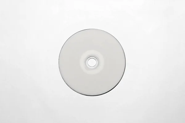 Dvd Диск Белой Изолированной Заготовкой Дизайна Бренда Дискотека Мягком Фоне — стоковое фото