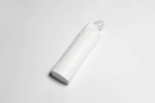 Botella Plástico Blanco Mockup Detergente Líquido Para Ropa Sucia Inodoro —  Fotos de Stock
