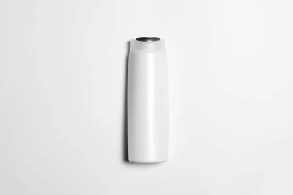 Weiße Kunststoff Shampoo Flasche Mit Flip Top Deckel Mock Template — Stockfoto