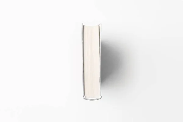 Вертикально Стоячи Порожні Білі Книги Макет Білому Тлі Фото Високої — стокове фото