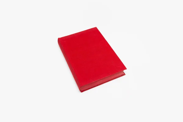Blank Hardcover Book Mock Изолирован Белом Фоне Фото Высокого Разрешения — стоковое фото