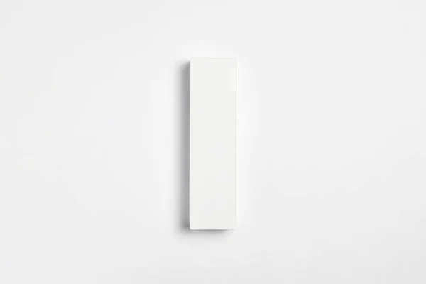 Imballaggio Bianco Scatola Carta Cartone Bianco Finto Bianco Confezione Dentifricio — Foto Stock