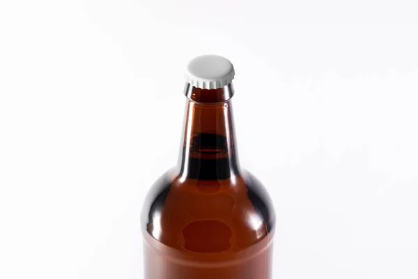 Bottle Cap Mock Close Van Een Bierflessendop Mockup Met Witte — Stockfoto