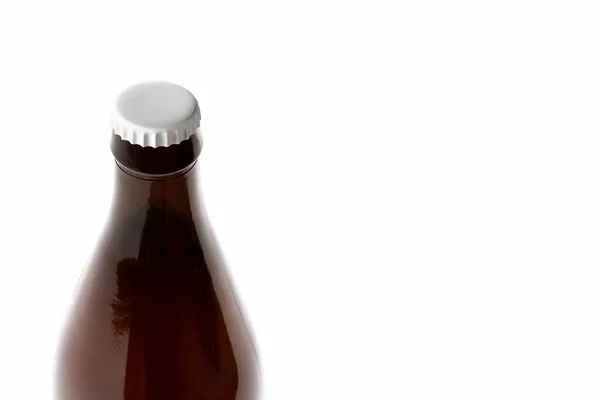 Makieta Kapturkiem Close Beer Bottle Cap Mock Białym Tle Zdjęcie — Zdjęcie stockowe