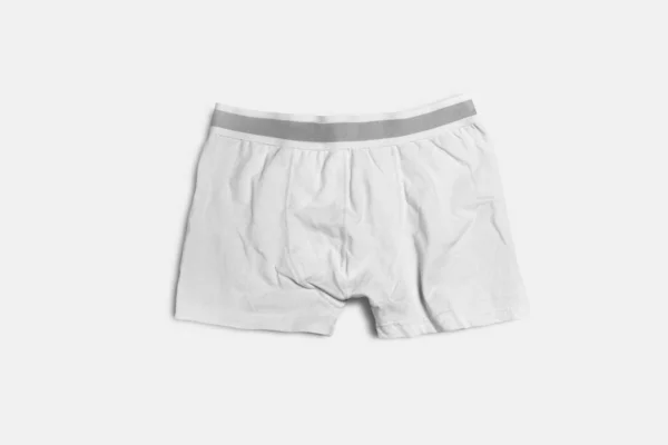 Roupa Interior Cuecas Mock Roupas Para Homens Fundo Branco Cuecas — Fotografia de Stock