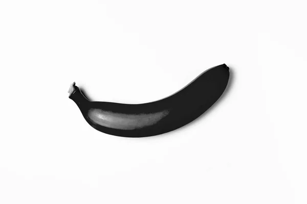 Banane Noire Sur Fond Blanc Pas Une Illustration Photo Haute — Photo