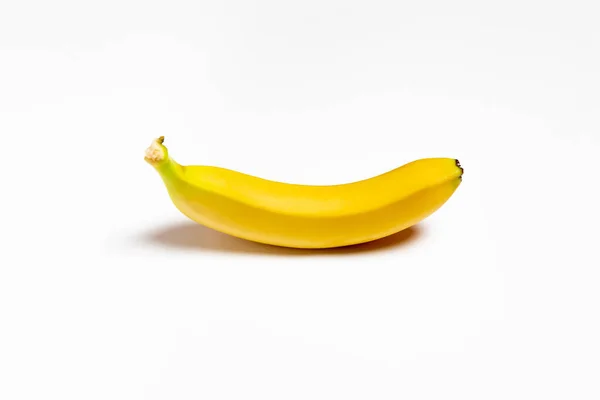 Одномісний Банан Ізольований Білому Тлі Фото Високої Роздільної Здатності — стокове фото