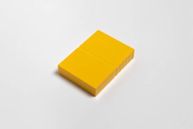 Kişisel bilgisayar, transfer ya da HDD arasında yedekleme verileri için Harici Disk Sürücüsü Modifiye. USB 3.0 bağlantısı. Yüksek çözünürlüklü fotoğraf. Üst görünüm