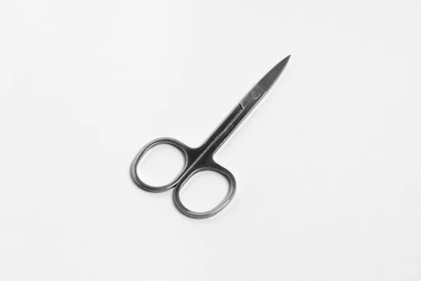 Small Stainless Steel Scissors Used Cutting Nose Hair Eyebrow Decoration — Stock Photo, Image