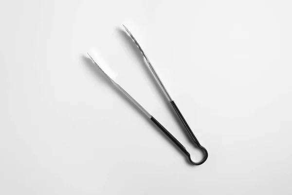 Serving Kitchen Cooking Tongs Isolated White Background High Resolution Photo — Stock Photo, Image