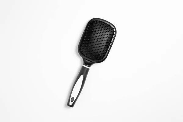 Hairbrush Isolated White Background High Resolution Photo Top View — Stock Photo, Image