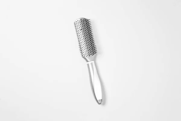 Hairbrush Isolated White Background High Resolution Photo Top View — Stock Photo, Image