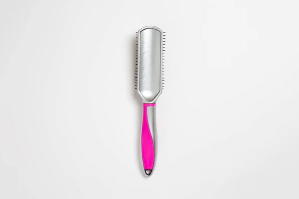 Hairbrush Isolated White Background High Resolution Photo Top View — Stock Photo, Image