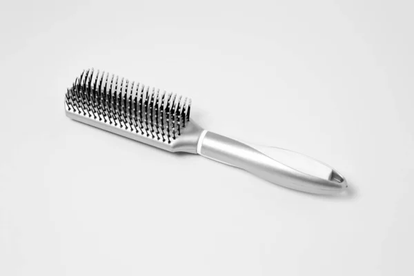 Brosse Cheveux Isolée Sur Fond Blanc Photo Haute Résolution Vue — Photo