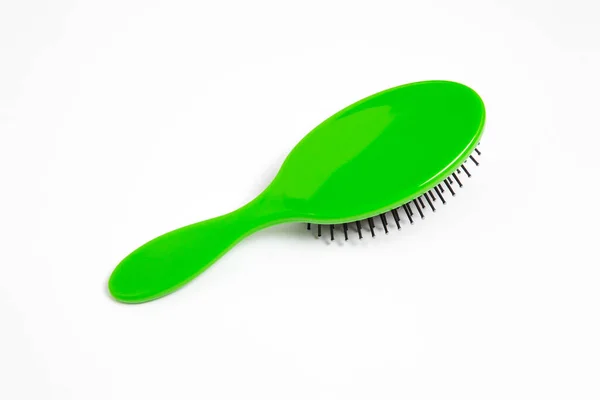 Hairbrush Isolated White Background High Resolution Photo Top View — Stock Photo, Image