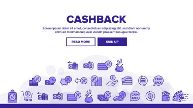 Koleksiyon Cashback Hizmet İşaretI Simgeleri Set Vektör