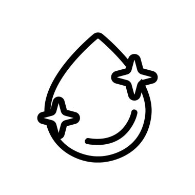 Temiz taze ikon vektörü. İzole edilmiş kontür sembolü gösterimi