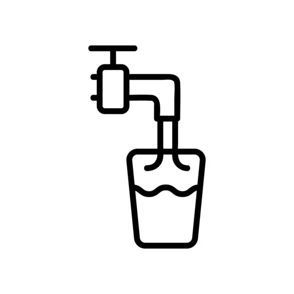 Vecteur d'icône d'égout domestique. Illustration de symbole de contour isolé — Image vectorielle