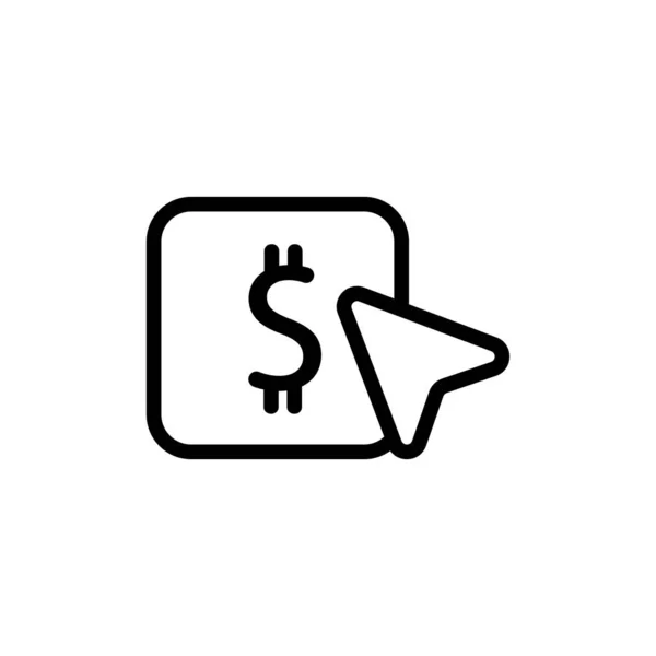 Donate money to the icon vector. Isolated contour symbol illustration — Stock Vector