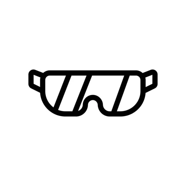 Üveg ikon vektor szemüveg. Elszigetelt körvonalszimbólum illusztráció — Stock Vector