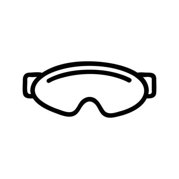 Πολωτικά διανυσματικά γυαλιά εικονιδίου. Μεμονωμένη απεικόνιση συμβόλων περιγράμματος — Διανυσματικό Αρχείο