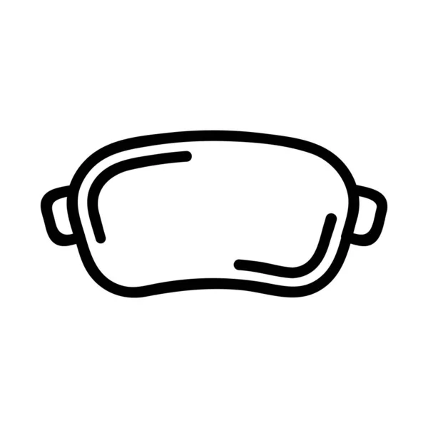 Glasses are underwater vector icon. Isolated contour symbol illustration — Stock Vector
