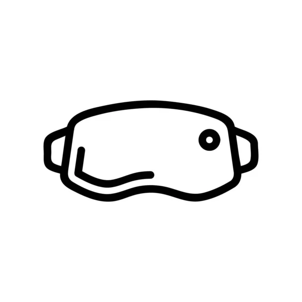 Óculos para vetor ícone de mergulho. Isolado contorno símbolo ilustração — Vetor de Stock