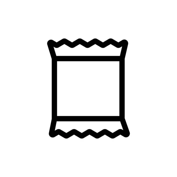 Cookies v obalovém vektoru ikon. Izolovaný obrysový symbol ilustrace — Stockový vektor